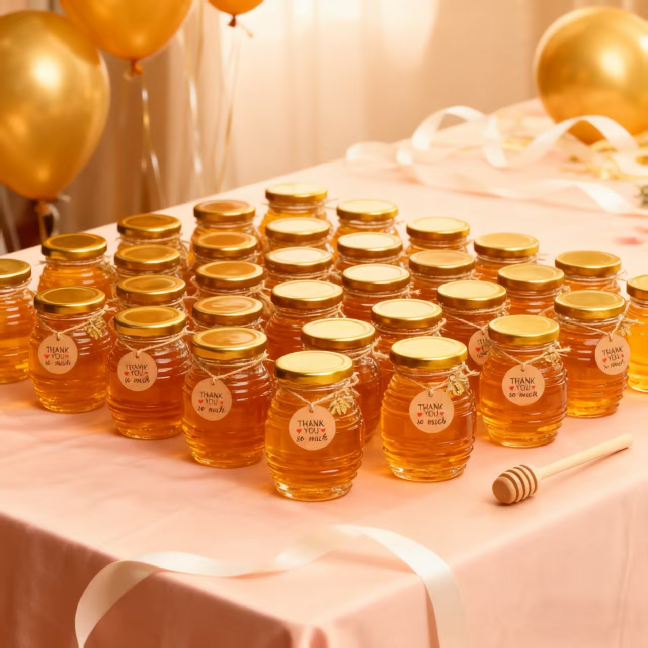 Mason Jar 8Oz - 12/24/36 Buah- 70ml, Set Stoples Madu
