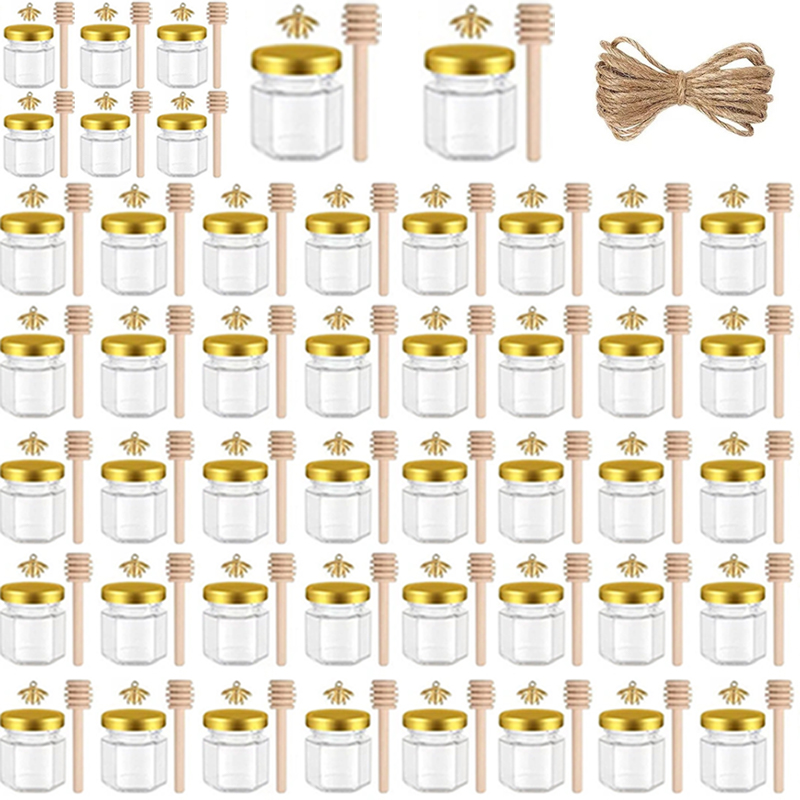 Mason Jar 8Oz - 12/24/36/48 Buah-Set Stoples Madu Kaca Mini,