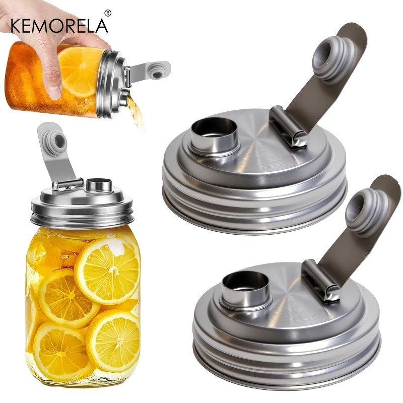 Mason Jar 8Oz - 1/2 Pak Tutup Corong Tuang Stainless