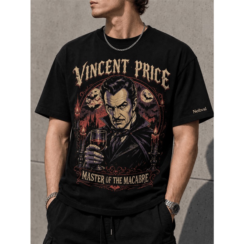 Black Tin Candle - Kaos Horor Vampir Gaya Retro Gothic,