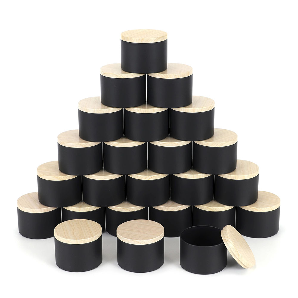 24 Buah 4Oz Stoples Lilin Hita - Black Tin Candle ulasan dan harga