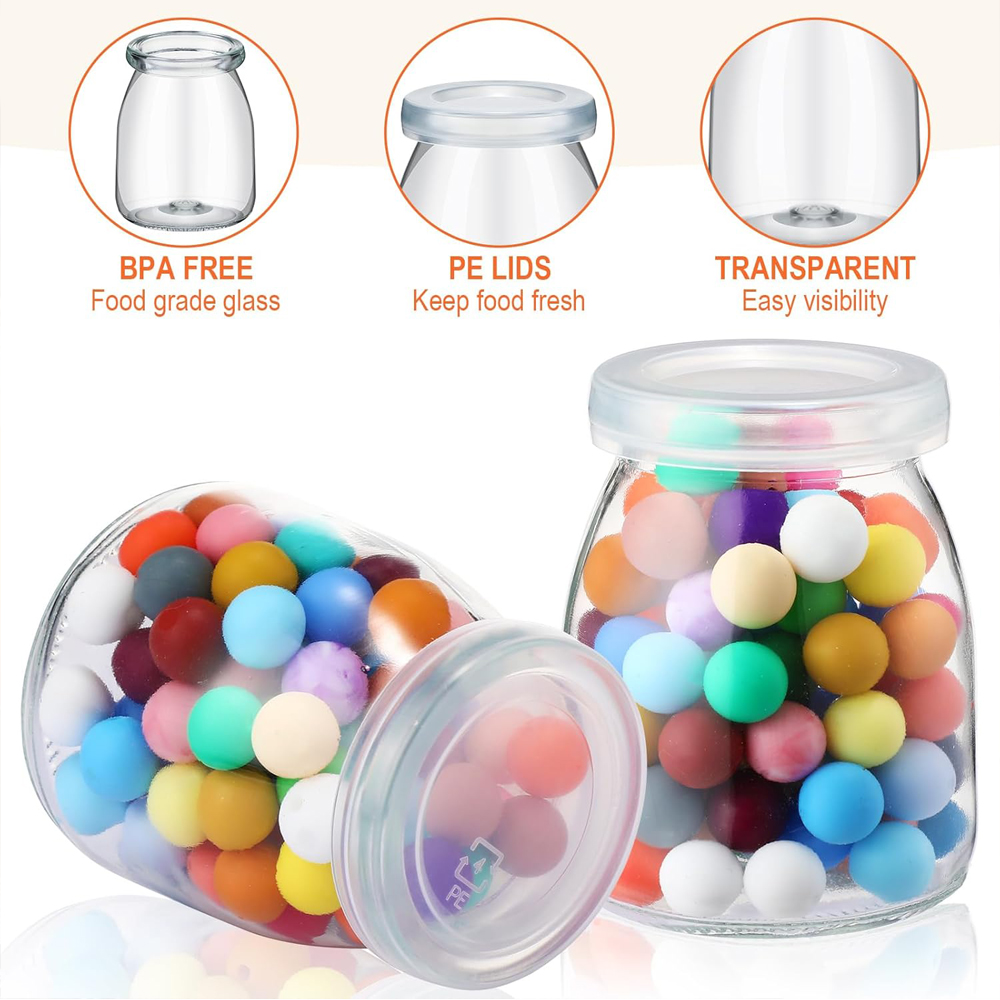 10 Buah Stoples Yogurt Bening  - Mason Jar 8Oz ulasan dan harga
