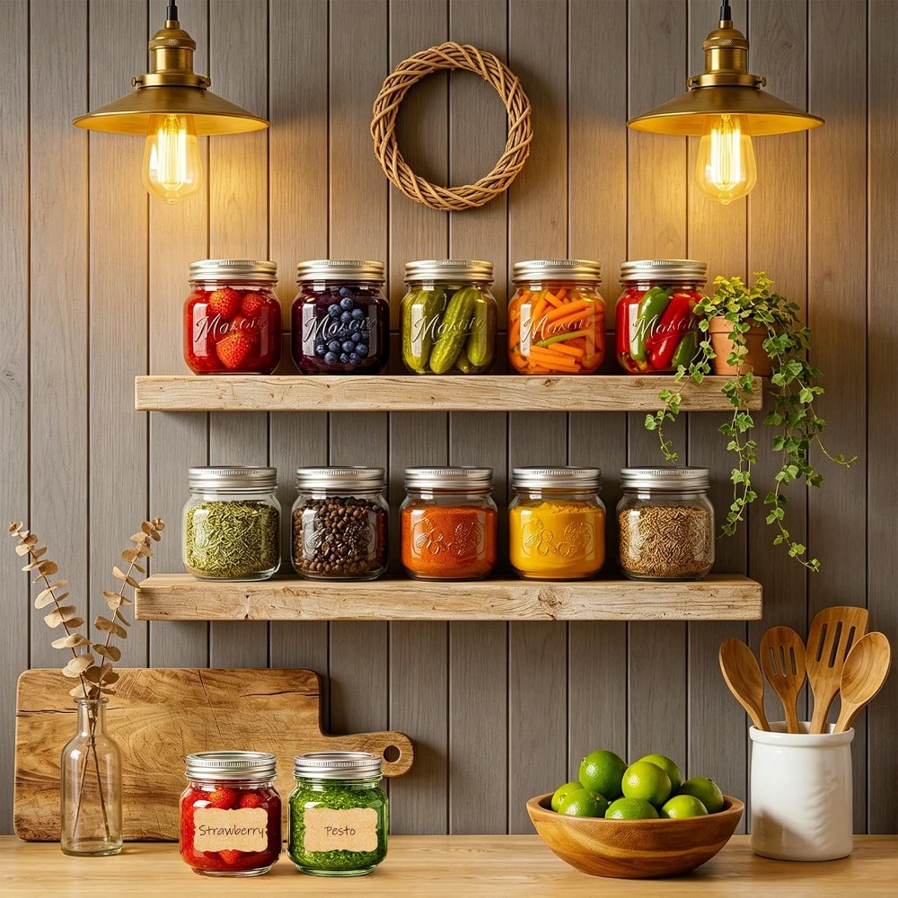 Stoples Mason 8 oz dengan Tutu - Mason Jar 8Oz ulasan dan harga