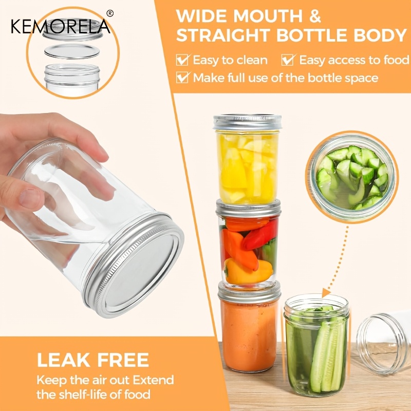 KEMORELA 4 Buah Stoples Mason  - Mason Jar 8Oz ulasan dan harga