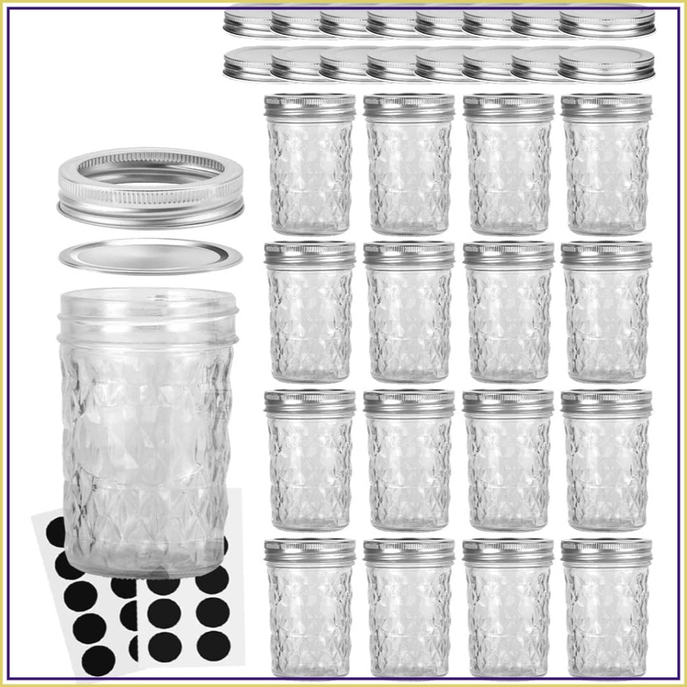 16-Pack Stoples Mason 8oz deng - Mason Jar 8Oz ulasan dan harga